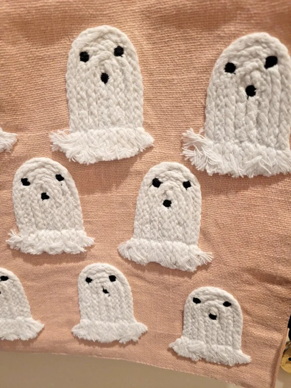 Indigo Home Ghost 100% Cotton Hand Embroidered Table Runner 16